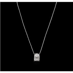 3.36ctw Diamond Pendant With Chain - 18KT White Gold