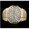 Image 1 : 10KT Yellow Gold 0.75ctw Diamond Ring
