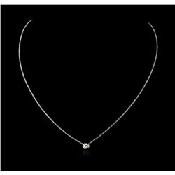 14KT White Gold 0.24ct Diamond Necklace