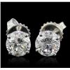 Image 1 : 14KT White Gold 2.07ctw Diamond Earrings