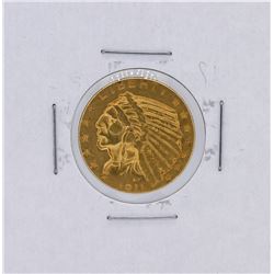 1911-D $5 Indian Head Half Eagle Gold Coin