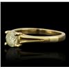 Image 2 : 14KT Yellow Gold 0.57ct Brilliant Cut Diamond Ring