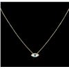 Image 2 : 0.13ctw Diamond Necklace - 14KT Yellow Gold