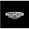 Image 1 : 14KT White Gold 1.30ctw Diamond Ring