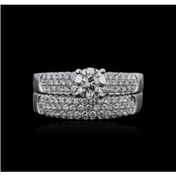 14KT White Gold 1.27ctw Diamond Ring