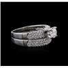 Image 2 : 14KT White Gold 1.27ctw Diamond Ring