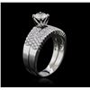 Image 3 : 14KT White Gold 1.27ctw Diamond Ring