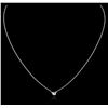Image 1 : 14KT White Gold 0.14ct Diamond Necklace