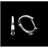 Image 2 : 0.04ctw Diamond Earrings - 14KT White Gold
