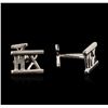 Image 2 : Tiffany & Co. 18KT White Gold Cuff Links