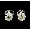 Image 1 : 1.32ctw Diamond Stud Earrings - 14KT White Gold