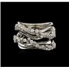 Image 1 : 0.75ctw Diamond Ring - 14KT White Gold