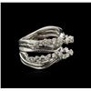 Image 2 : 0.75ctw Diamond Ring - 14KT White Gold