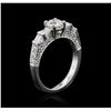 Image 3 : 18KT White Gold 1.21ctw Diamond Ring