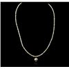 Image 1 : 14KT Yellow Gold 21.73ctw Rough Diamond Necklace With Charm