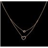 Image 2 : 0.18ctw Diamond Necklace - 14KT Rose Gold