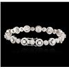 Image 2 : 14KT White Gold 5.76ctw Diamond Bracelet
