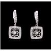 Image 1 : 14KT White Gold 0.30ctw Diamond Earrings
