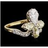 Image 2 : 14KT Yellow Gold 1.99ctw Diamond Ring
