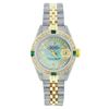 Image 1 : Rolex Two-Tone Diamond and Emerald DateJust Ladies Watch