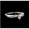 Image 2 : Platinum 0.25ctw Diamond Ring