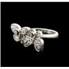 Image 2 : 14KT White Gold 0.50ctw Diamond Ring
