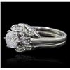 Image 2 : 14KT White Gold 1.12ctw Diamond Ring and Guard
