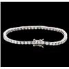 Image 2 : 14KT White Gold 4.49ctw Diamond Tennis Bracelet