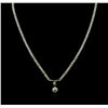Image 1 : Pearl Necklace - 14KT Yellow Gold