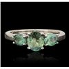 Image 1 : 14KT White Gold 1.44ctw Alexandrite Ring