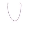 Image 1 : 14KT White Gold 14.08ctw Pink Sapphire and Diamond Necklace