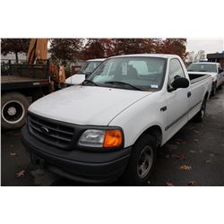 2004 FORD F-150 HERITAGE XL, 2 DR PU, WHITE, VIN # 2FTRF17294CA42605