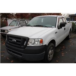 2006 FORD F-150 XL, 2 DR PU, WHITE, VIN # 1FTRX12W06FA12763