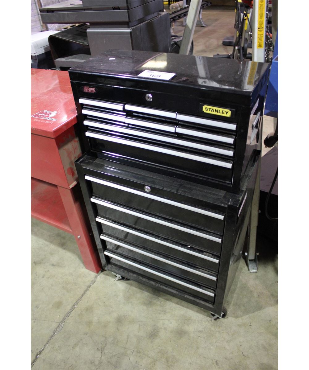 Stanley 5 Drawer Mobile Tool Box And 8 Drawer Tool