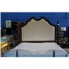 Image 1 : KING SIZE MAHOGANY 4POSTER BED; HEADBOARD, FOOTBOARD AND RAILS