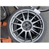 Image 1 : PAIR OF TOYO LOW PROFILE TIRES WITH ALI ZERO POINT Z RACING RIMS