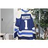 Image 2 : COLUMBUS BLUE JACKETS #1 STEVE MASON SIGNED SPORTS JERSEY