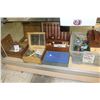 Image 2 : SHELF LOT OF ASSORTED COLLECTABLES; COSTUME JEWELLERY, MASONS BIBLE, CAMERAS, ETC