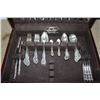 Image 2 : NORTH UMBRIA STERLING SILVER 68PC CUTLERY SET WITH CASE