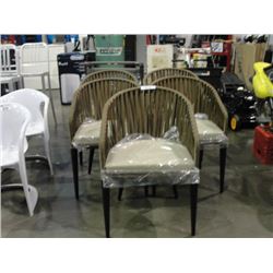 SET OF 5 PATIO CHAIRS