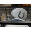 Image 2 : INDIANAPOLIS  COLT RIDDEL NFL FOOTBALL HELMET WITH DISPLAY CASE