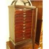 Image 1 : Victorian mahogany specimen cabinet with elev…