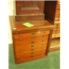 Image 1 : Mahogany Heal's specimen cabinet with seven g…