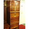 Image 1 : Three stacking mahogany specimen cabinets wit…