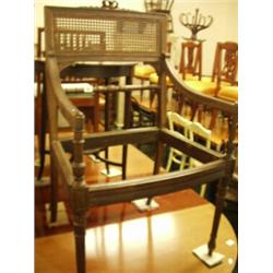 Continental mahogany open armchair in need of…