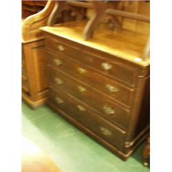 Late 18c five drawer chest with original lock…