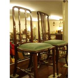 Pair of good quality inlaid bedroom chairs…