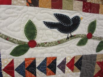 41 1 2 X 42 Wall Hanging Under The Garden Moon Blackbird At