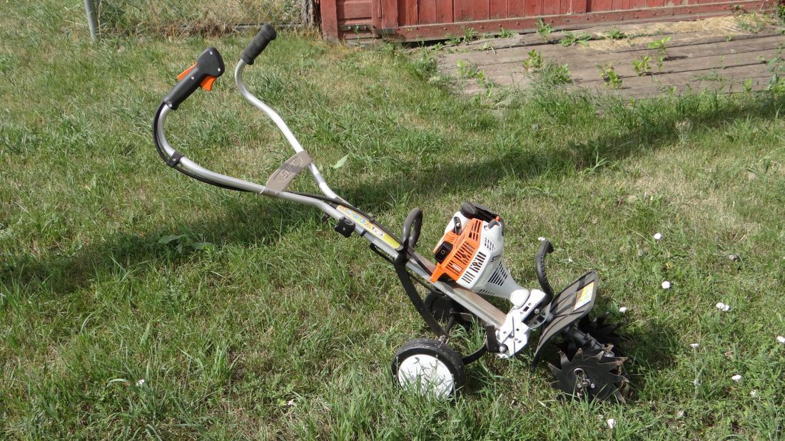 Stihl MM55 Yard Boss, garden cultivator, near new!