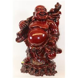 HAPPY BUDDHA - POLYRESIN W/ STONE POWDER